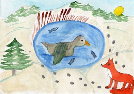 Рисование иллюстраций к сказке д.н. Мамина-Сибиряка «серая шейкае