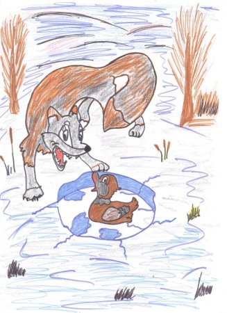 Рисунки серой шейки для читательского дневника