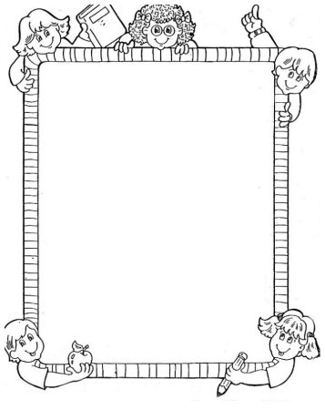 Рамка раскраска