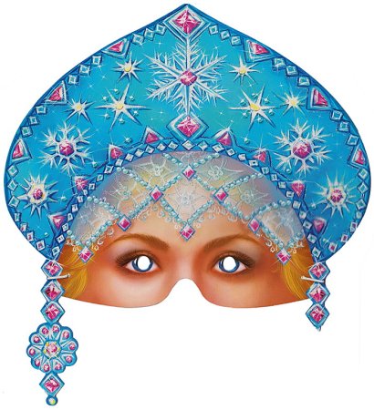 Кокошник для раскрашивания