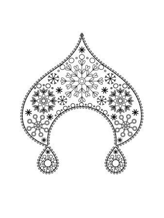 Кокошник вектор