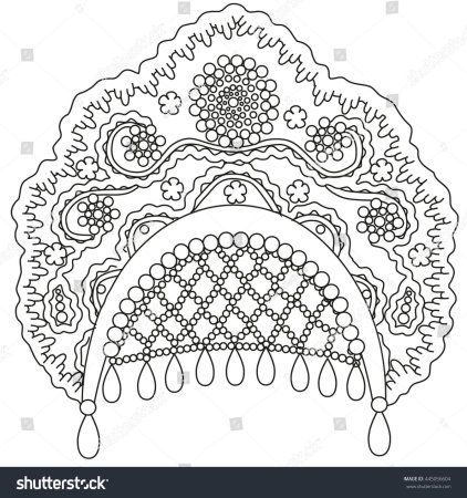 Кокошник узоры для детей