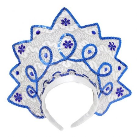 Кокошник Снегурочки шаблон