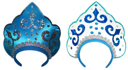 Как сделать кокошник для Снегурочки своими руками