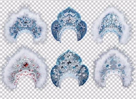 Корона кокошник крючком