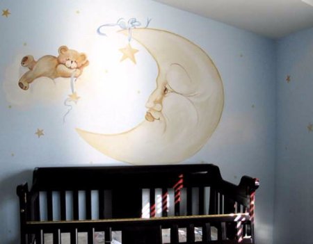 Украшение стен спальни в детском саду
