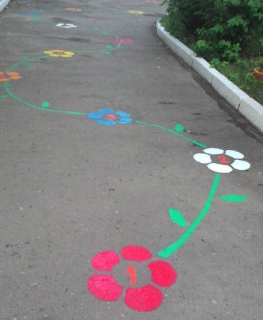 Игровые дорожки на асфальте