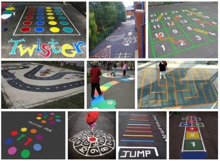 Развивающие игры на асфальте