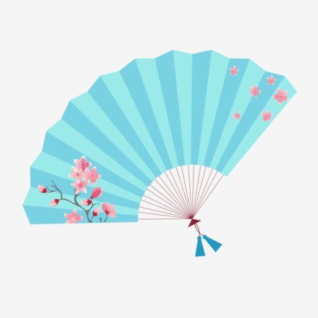 Рисование японского веера