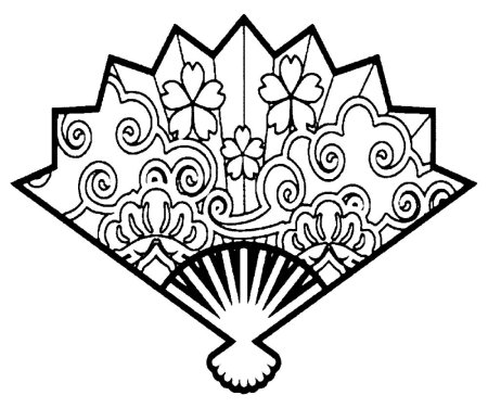 Веер в японской живописи