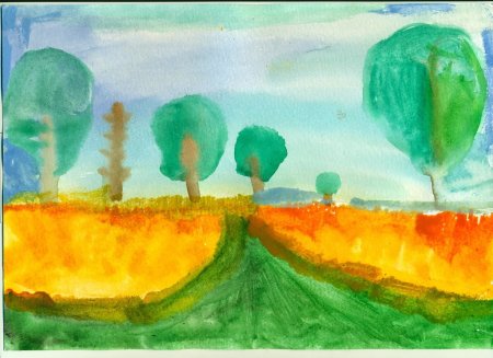 Рисование рожь подготовительная группа