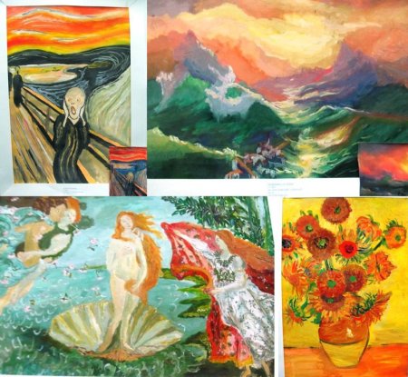 Шедевры живописи в детском рисунке