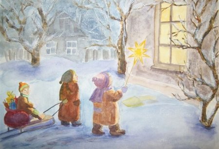 Рисунок на тему Святки