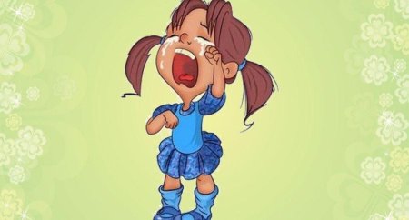 Плачущая девочка смешная
