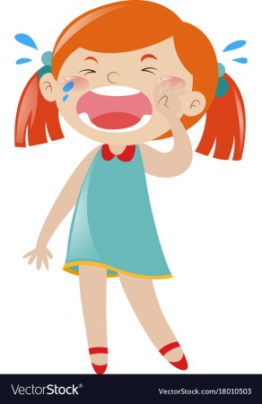 Плачущая девочка для детей