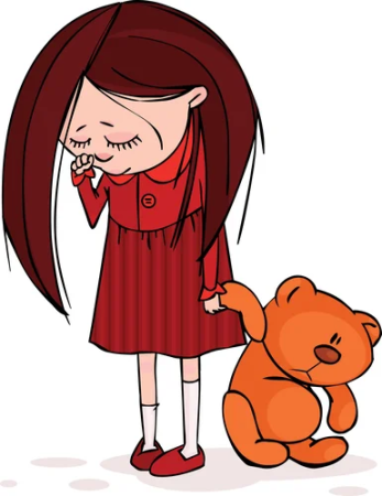 Маленькая девочка плачет