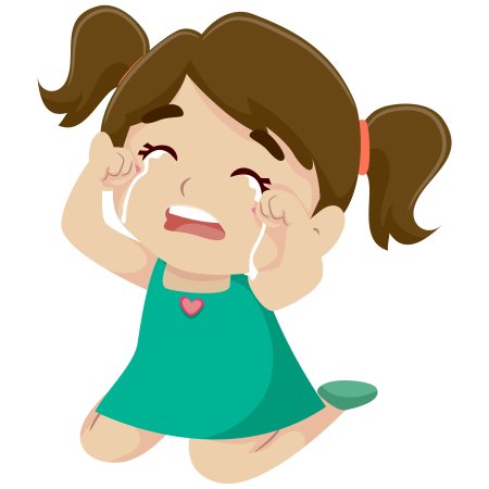 Ребенок со слезами на глазах