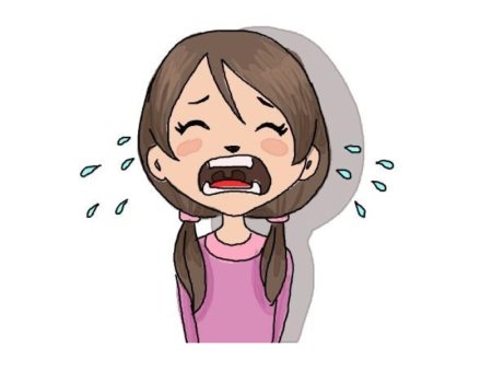 Девочка плачет для детей