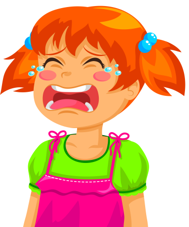 Плачущий ребенок мультяшное