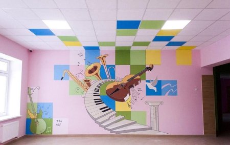 Роспись стен в музыкальном зале