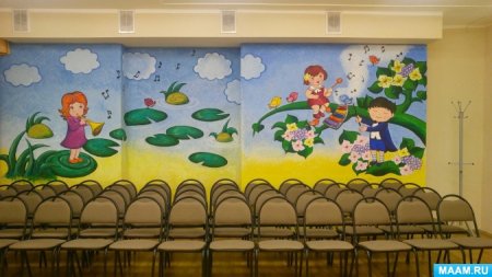 Роспись стен в музыкальном зале