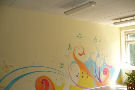 Роспись стен в музыкальном зале