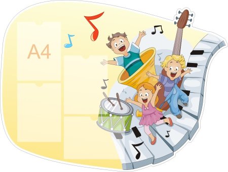 Уголок музыкального зала в детском саду