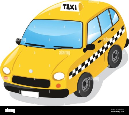 Детская машинка такси вектор
