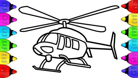 Helicopter Kids Color