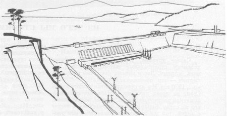 Красноярская ГЭС вектор