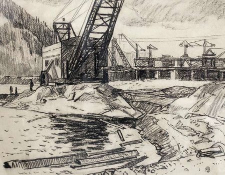 Саяно-Шушенская ГЭС рисунок