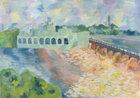 Саяно-Шушенская ГЭС раскраска