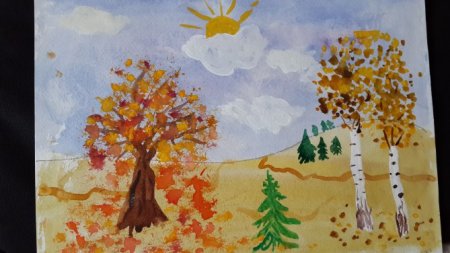 Иллюстрация к стихотворению листопад