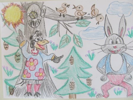 Герои сказки заяц хваста