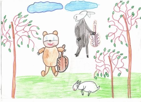 Иллюстрация к басне квартет 3 класс