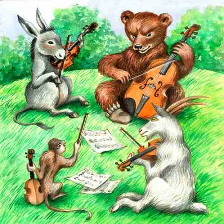 Герои квартета басни Крылова