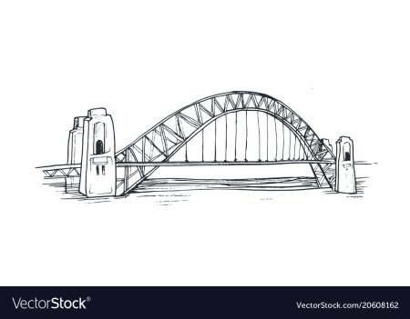 Большеохтинский мост вектор