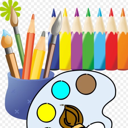 Краски с кисточкой