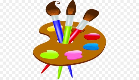 Ребенок с кисточкой и красками