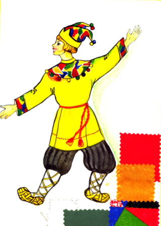 Скоморох рисование