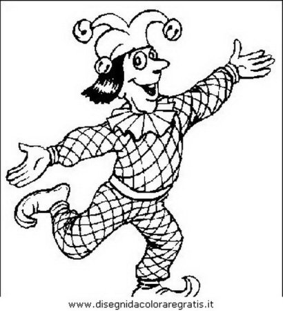 Скоморох раскраска для детей