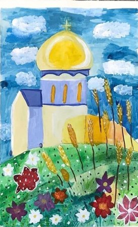 Детские рисунки церкви