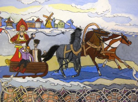 Картина Чайковского" ноябрь-на тройке"