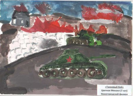 Рисунки Прохоровское танковое сражение