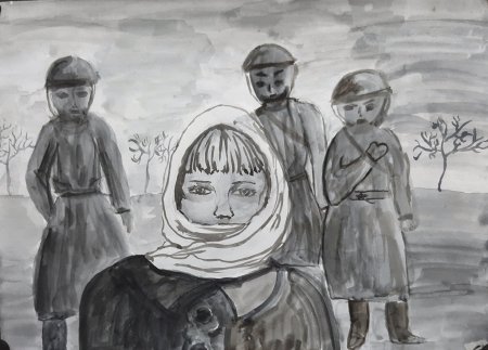 У войны Недетское лицо рисунки
