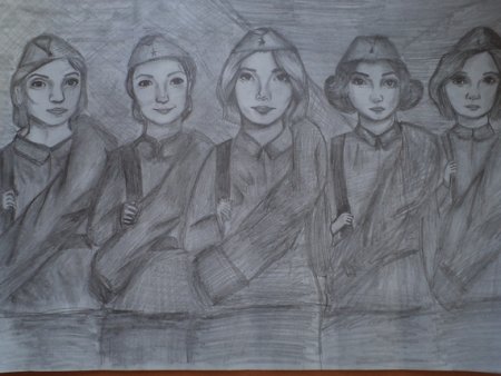 Рисунок на тему война карандашом