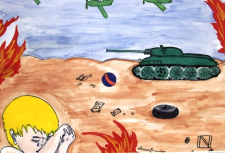 Война глазами детей рисунки