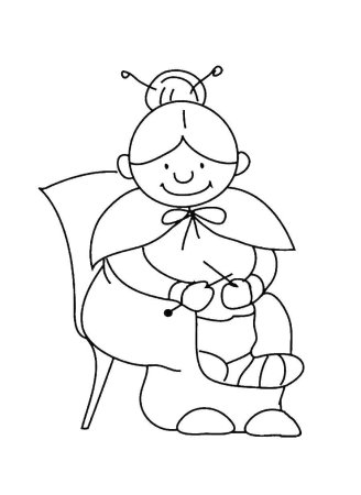 Вяжущая бабушка