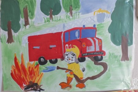 Рисование пожарная безопасность подготовительная группа