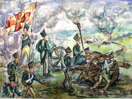 МЮ Лермонтов Бородино рисунок